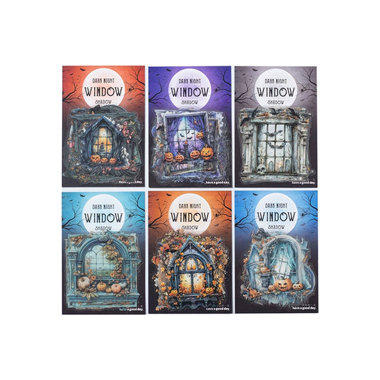 #02913 Halloween Window Series Sticker