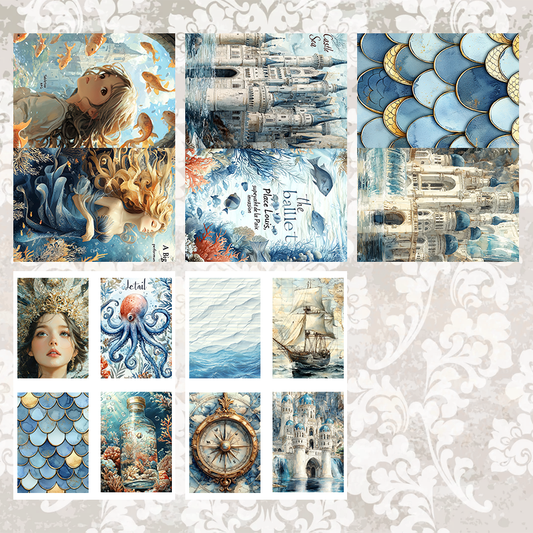 #5A90 POI Print A5 Cardstock Paper Set 10 Pcs