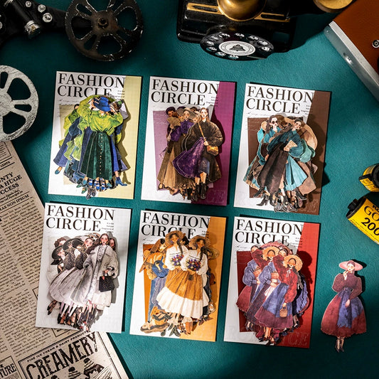 #02920 Vintage Fashion Series Sticker