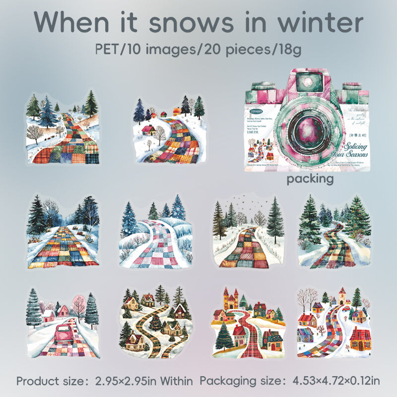 #02386 Scenery in Camera Series Sticker