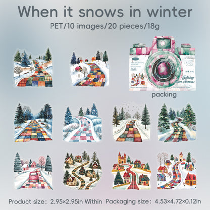 #02386 Scenery in Camera Series Sticker