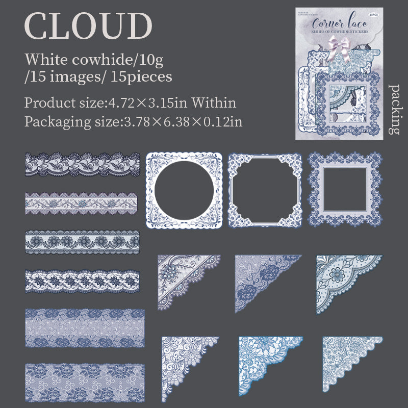 #02471 Lace Frame  Series Sticker