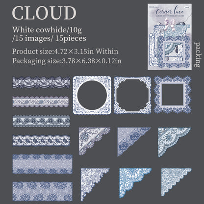 #02471 Lace Frame  Series Sticker