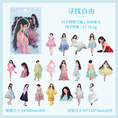 #02565 Pretty Girl Series Sticker