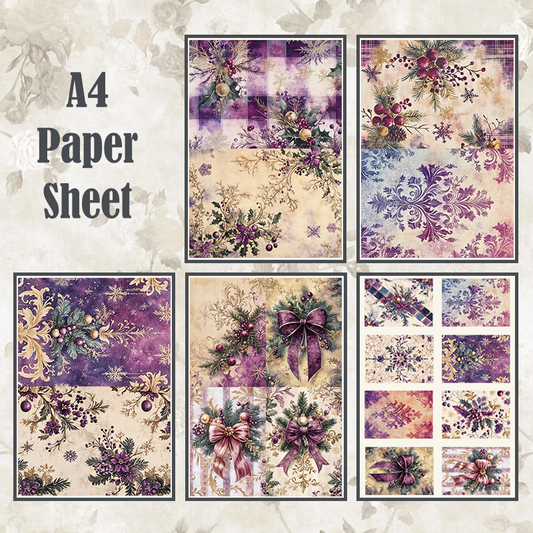 #4A92 POI Print A4 Cardstock Paper Set 5 Pcs
