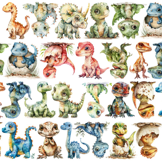 #S52 Customized PET Tape Baby Dinosaur