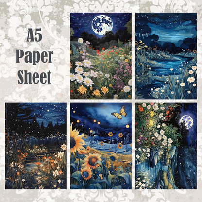 #5A93 POI Print A5 Cardstock Paper Set 10 Pcs