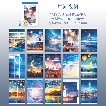 #02665 Time Scenery Series Sticker Book