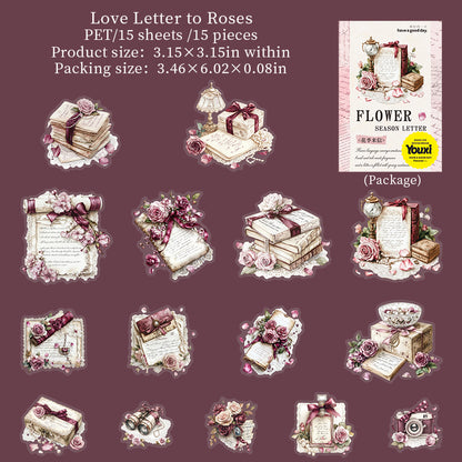 #02497 Flower in House  Series Sticker