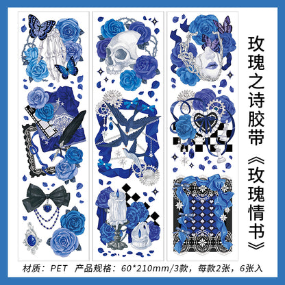 #02096 Rose Poem Series Sticker