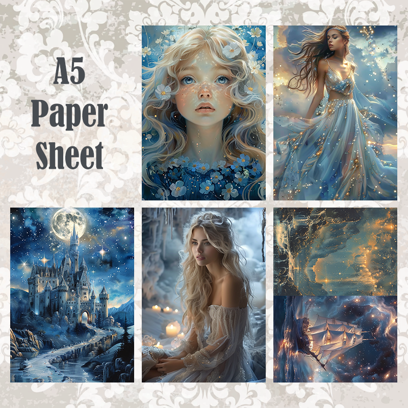 #5A94 POI Print A5 Cardstock Paper Set 10 Pcs