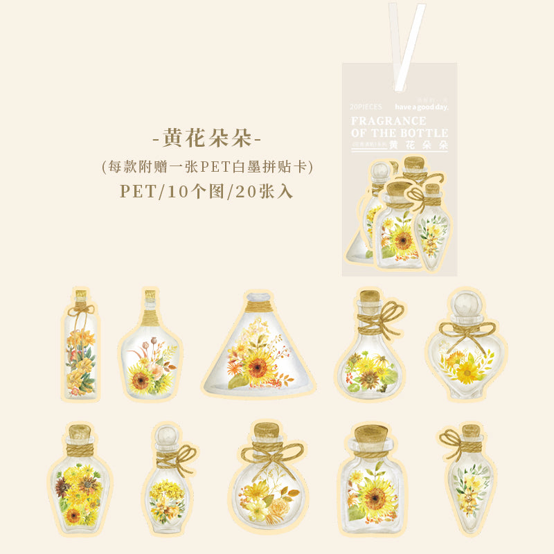 #02494 Flower in Bottle  Series Sticker