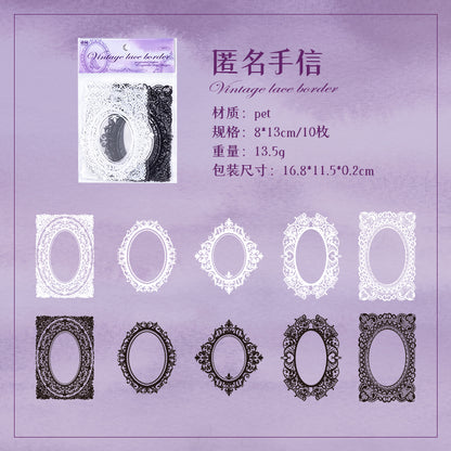 #02595 Lace Frame Series Sticker