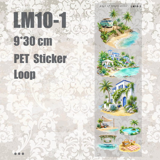 #LM10-1 M PET Sticker Loop