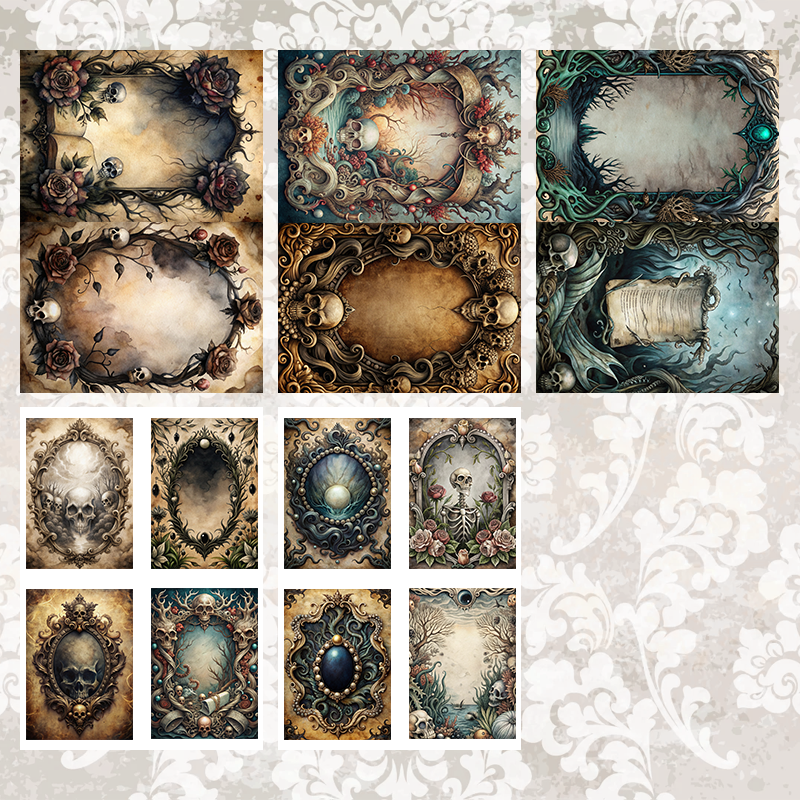 #5A97 POI Print A5 Cardstock Paper Set 10 Pcs