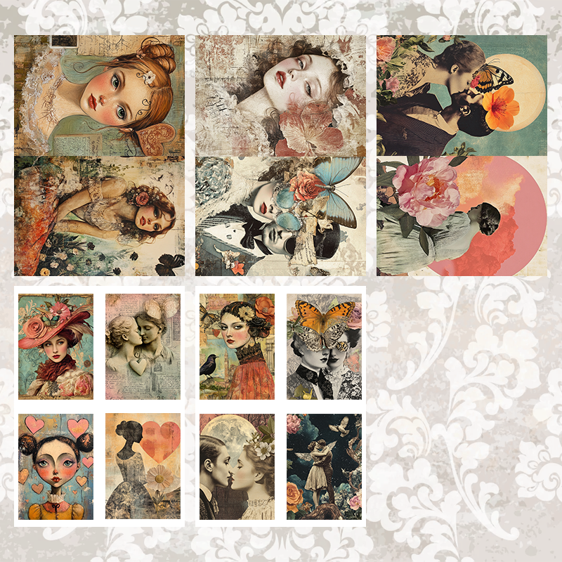 #5A98 POI Print A5 Cardstock Paper Set 10 Pcs