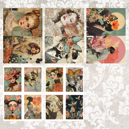 #5A98 POI Print A5 Cardstock Paper Set 10 Pcs