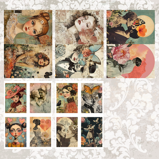 #5A98 POI Print A5 Cardstock Paper Set 10 Pcs