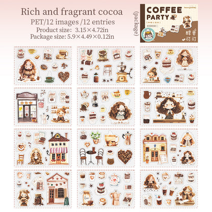 #02423 Coffe Bakery Party Series Sticker