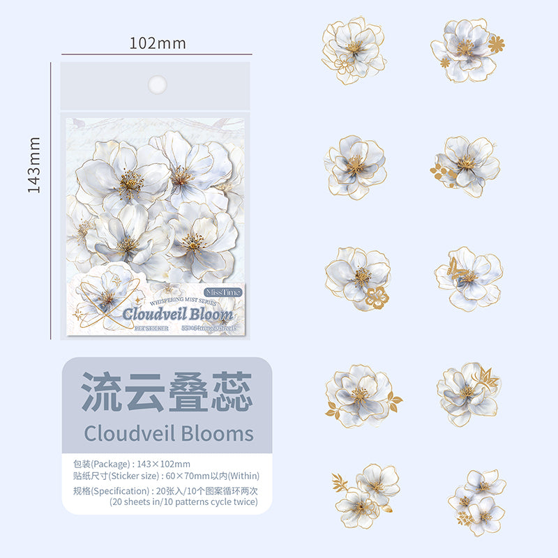 #02095 Mist Flower Series Sticker