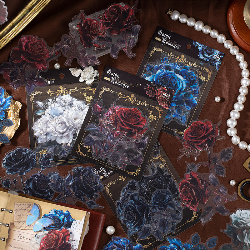 #02119 Gothic Romance Flower Series Sticker