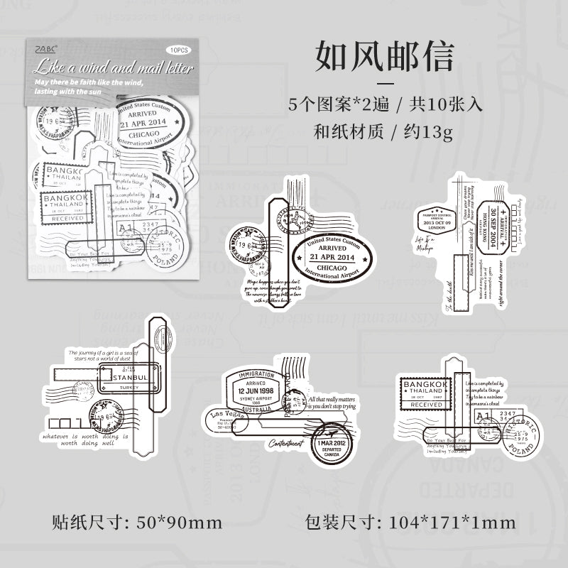 #02490 Words Pieces Series Sticker