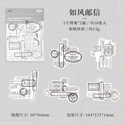 #02490 Words Pieces Series Sticker