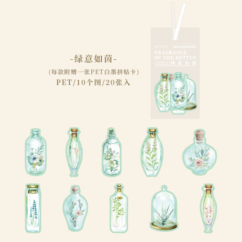 #02494 Flower in Bottle  Series Sticker