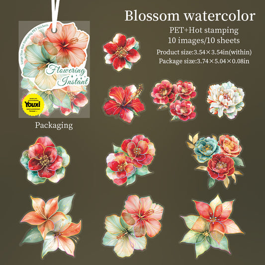 #02359 Blossoming Flowers Series Sticker