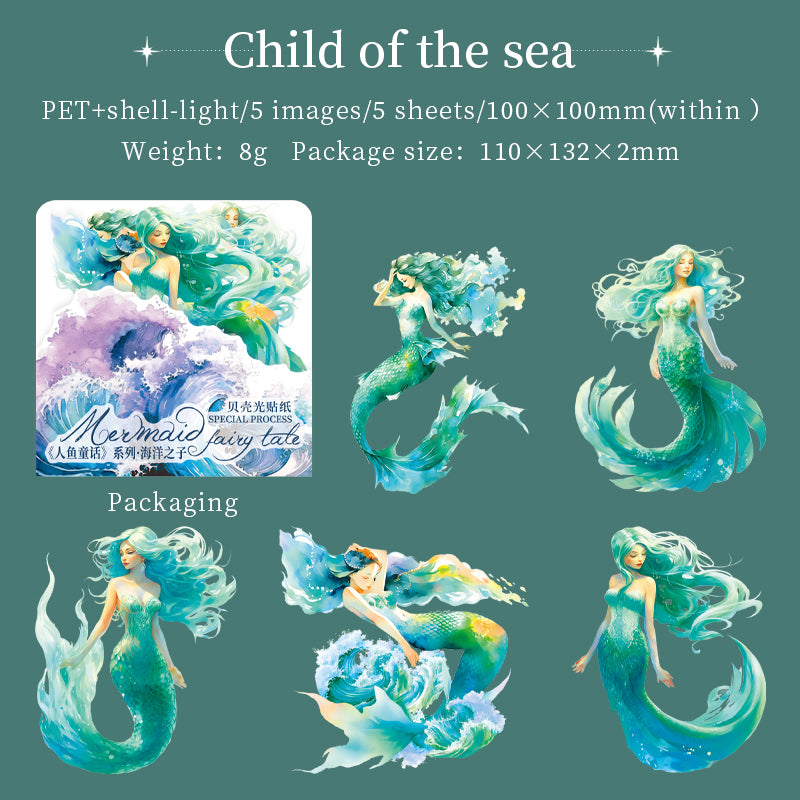 #02528 Mermaid Fairytale Series Sticker
