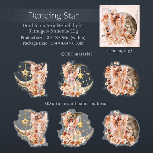 #02594 Dance on the Moon Series Sticker