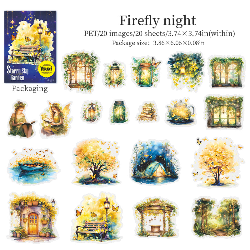 #02103 Starry Sky Garden Series Sticker