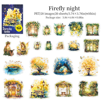#02103 Starry Sky Garden Series Sticker