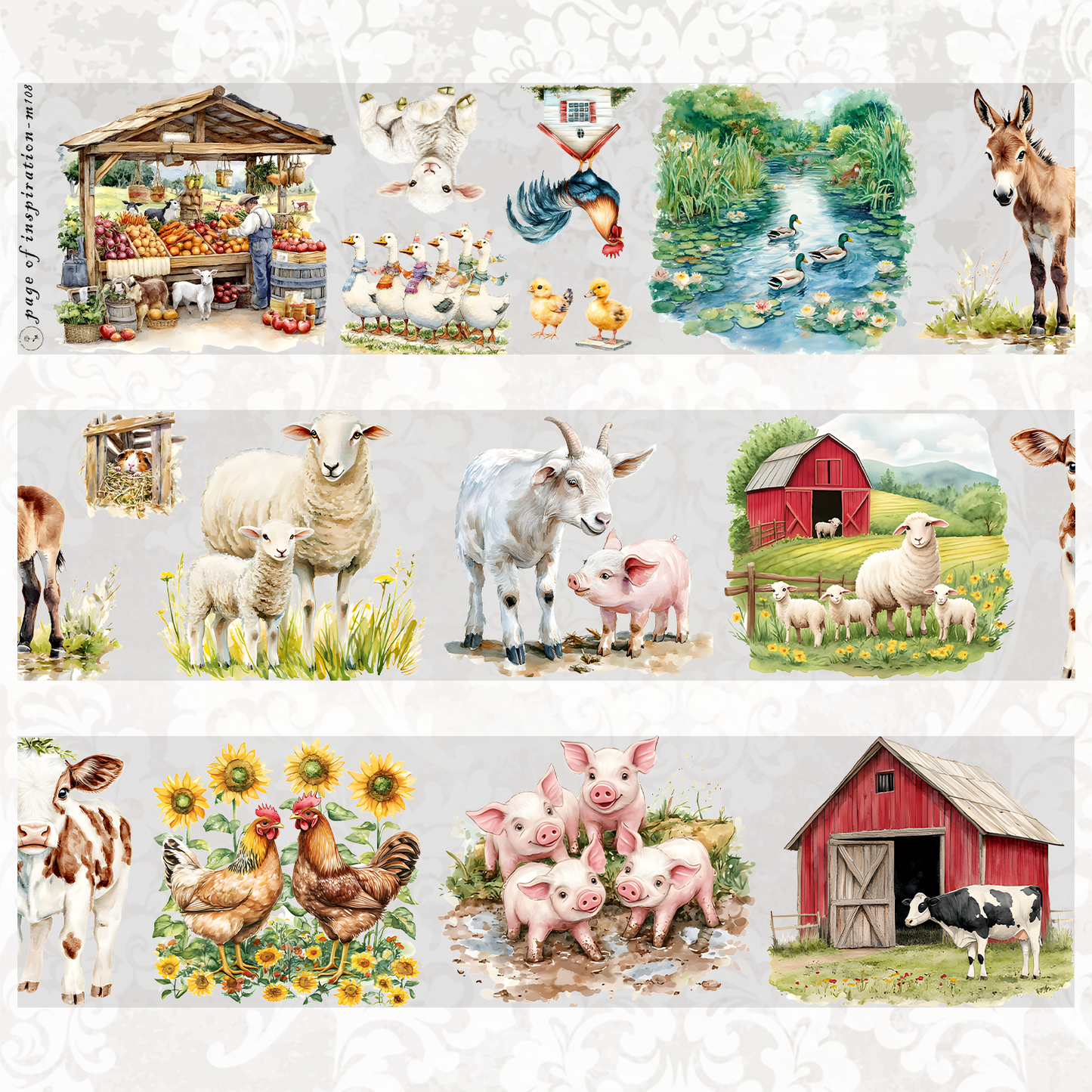 #M108 Customized PET Tape Animal Livestock