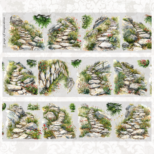 #M13 Customized PET Tape Rock Path