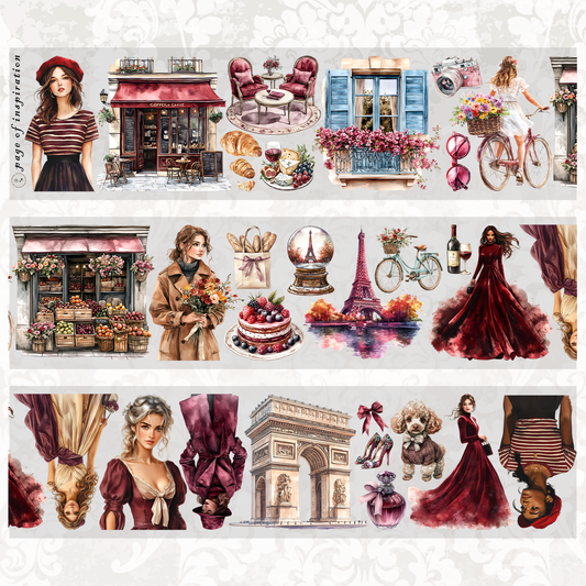 #M40 Customized PET Tape Romantic Paris