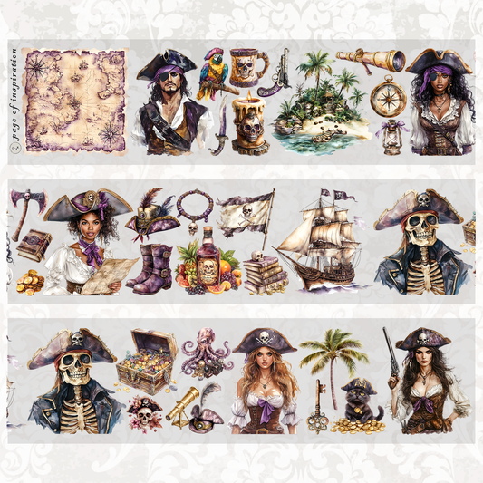 #M42 Customized PET Tape Gothic Pirate