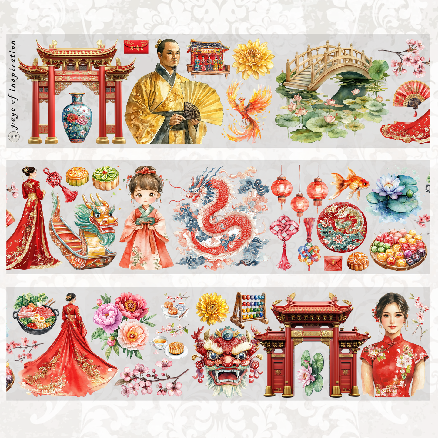 #M46 Customized PET Tape Traditional Chinese