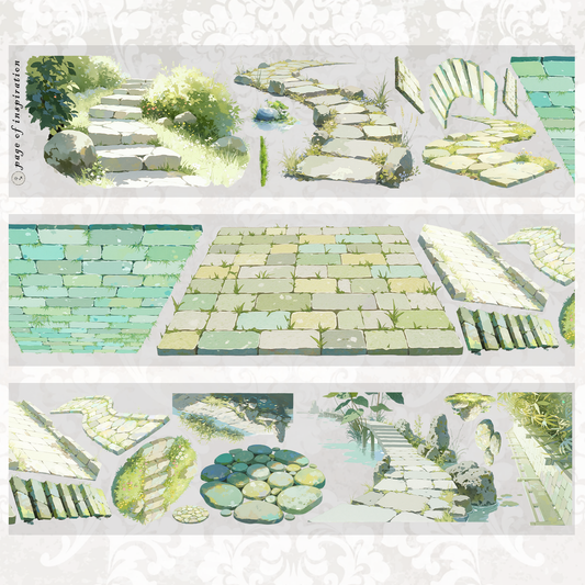 #M36 Customized PET Tape Stone Pavement