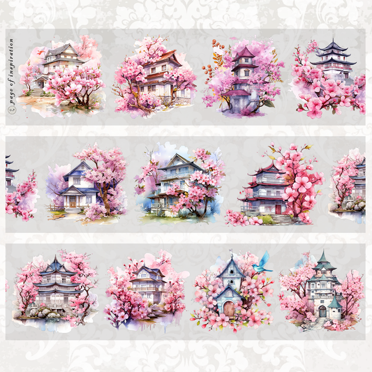 #M55 Customized PET Tape Sakura House