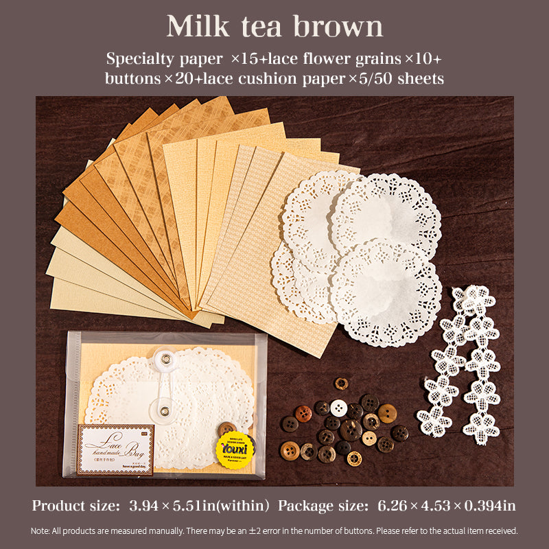 ##02097 Lace Handcraft Series material