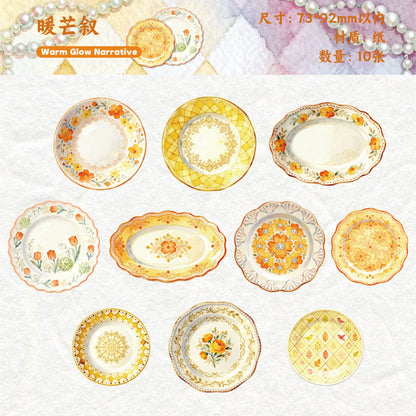 #20095 Clay Plate Series Sticker