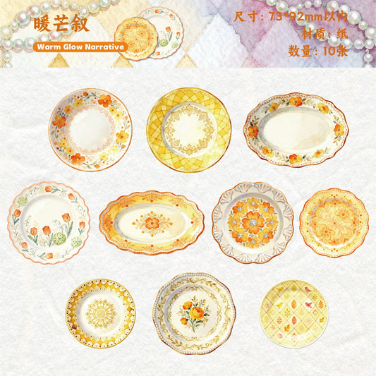 #20095 Clay Plate Series Sticker