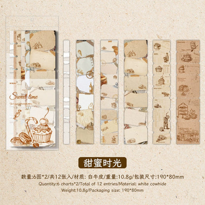 #02891 Vintage Memo Strip Series Sticker