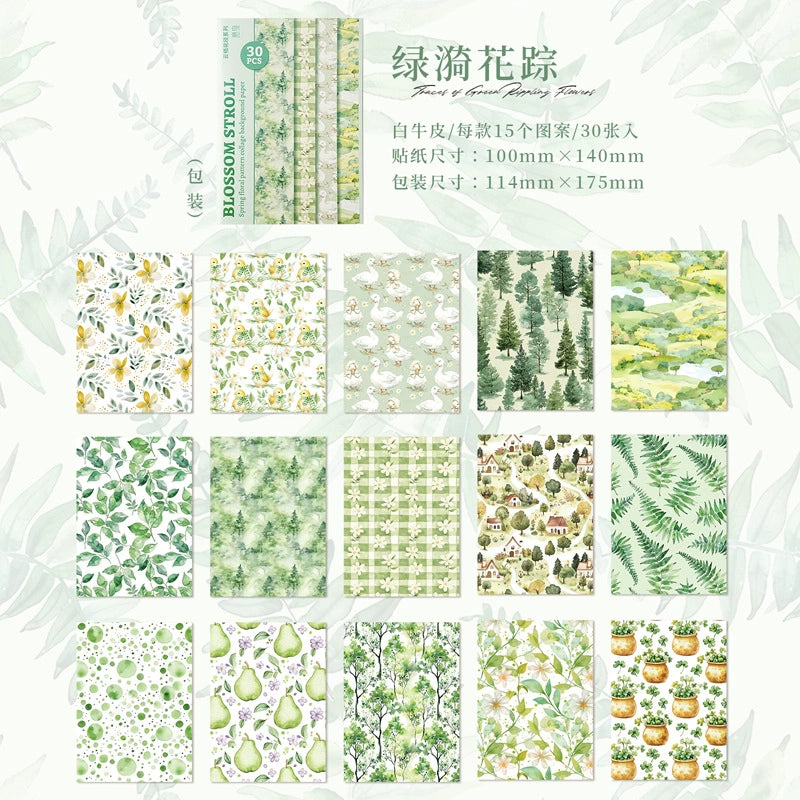 A5#20582 Blossom Stroll Series Paper