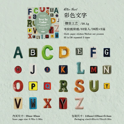 #02907 Letter Series Sticker