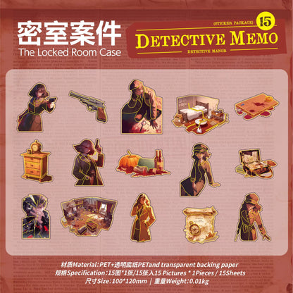 #20164 Detective Memo Series Sticker