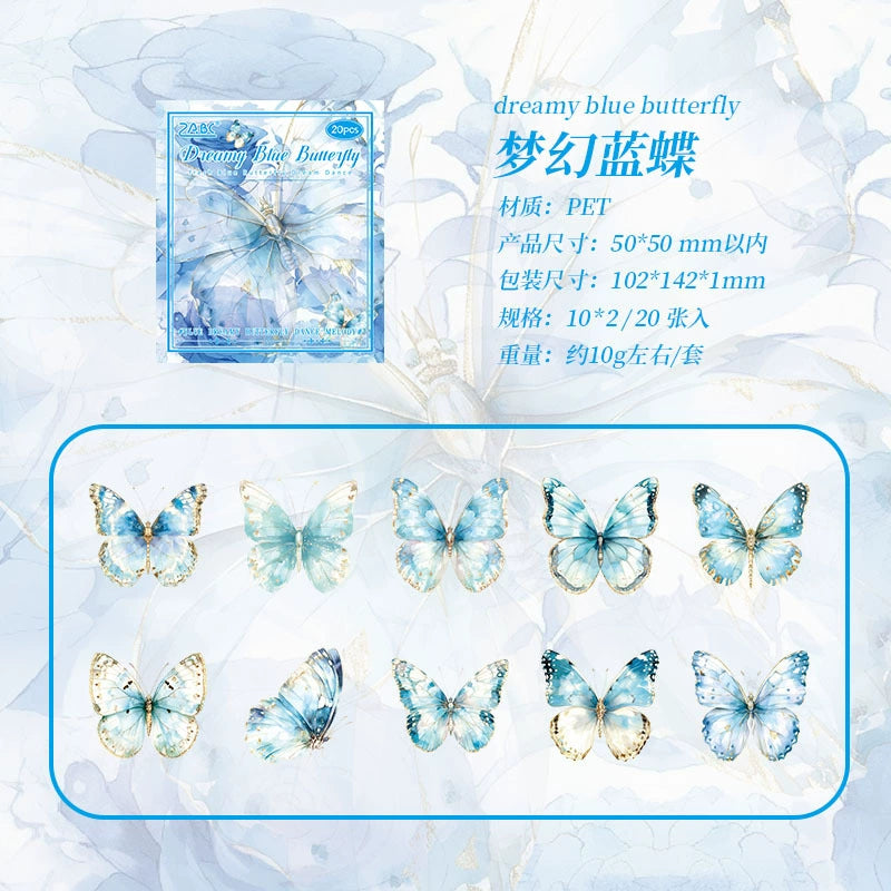 B2#20564 Butterflies Flying Series Sticker
