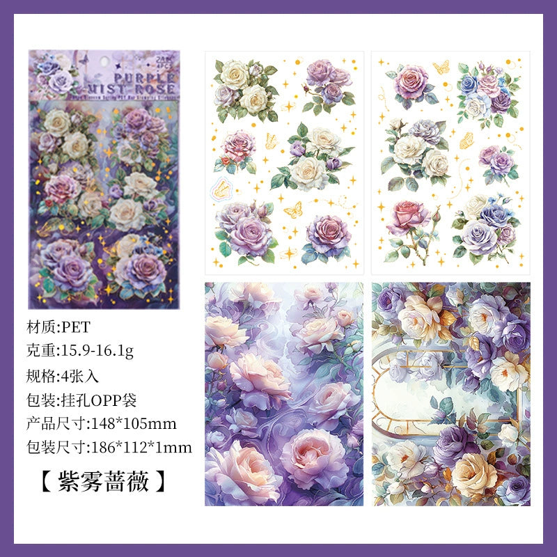 A1#20396 Shiny Rose Series Sticker