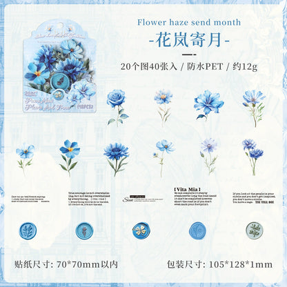 B3#20571 Clear Joyful Flower Series Sticker
